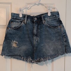 Levi's Distressed Blue Denim Cutoff Women's  Shorts
